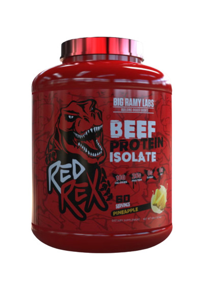 Redrex Big Ramy Labs Red Rex 100% Beef Protein Isolate - Pineapple Flavor - 4lb
