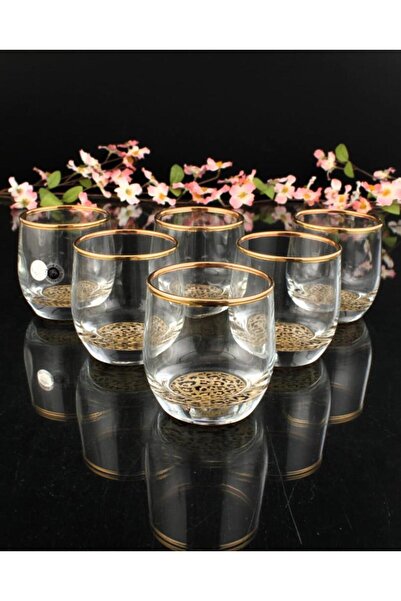 Abka Leopard Pattern Gilded 6-Piece Short Cup Set 230Cc