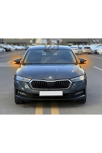 STS Oto Aksesuar Skoda Octavia Mk4 Sinyalli 2021-2024 Uyumlu Batman Yarasa Ay...