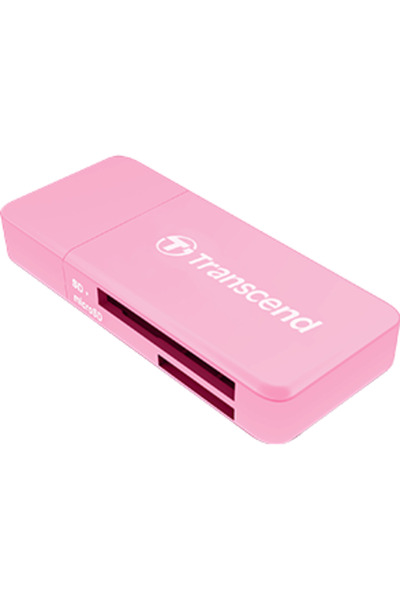 Transcend Cititor de carduri SD/microSD USB 3.1 Gen 1 roz