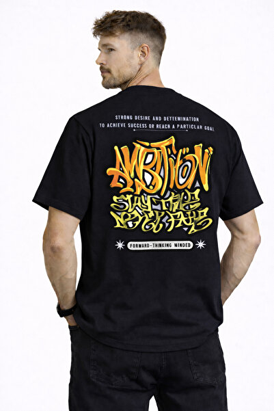 herkesemoda Tricou Basic cu text imprimat în față și în spate