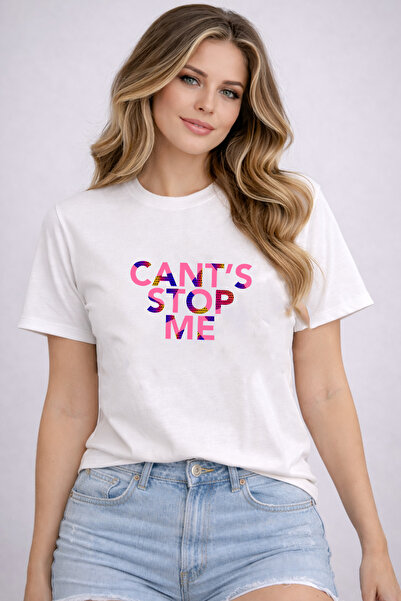 herkesemoda تي شيرت كانتس ستوب مي الأساسي بتفاصيل مطبوعة