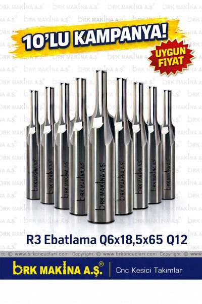 BRK R3 EBATLAMA RADÜS 6 MM KARBÜR FREZE