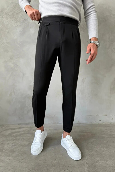 MENOFOURSWEAR Men's Regular-Fit Premium Old Money Buckle Detail Harvest Itali...