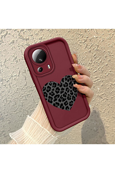 Hontinga حافظة هاتف مقاومة للصدمات من مادة السيليكون بنمط القلب متوافقة مع ها...