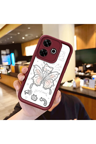 Hontinga حافظة هاتف من مادة السيليكون بنمط الفراشة مقاومة للصدمات ومتوافقة مع...