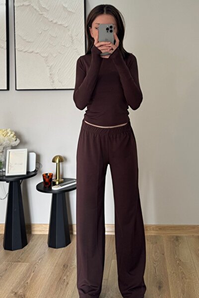 İlayda Toprak Σετ αθλητικών ρούχων Supra Kahve Relax Premium Casual για κάθε ...