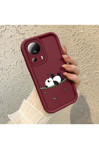 Hontinga حافظة هاتف من مادة السيليكون مقاومة للصدمات بنمط الباندا متوافقة مع ...