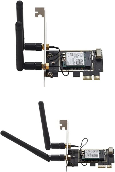 Store AC7260 7260NGW 2.4G/5G WiFi Kartı 867Mbps 802.11AC PCIE Adaptörü Adaptö...