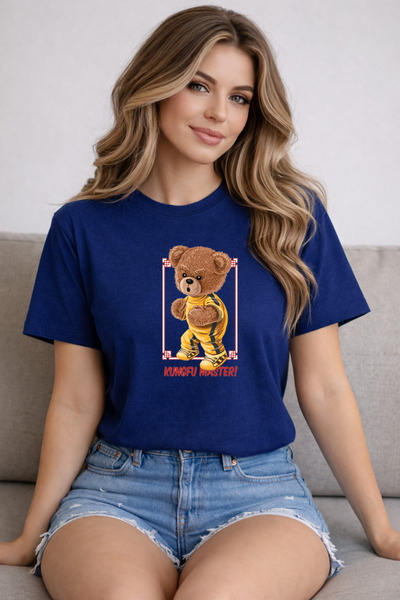 herkesemoda Tricou de bază cu imprimeu Kungfu Master