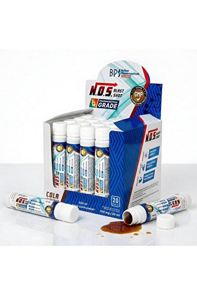 Balkan Pharmaceuticals Set of 20 single-dose vials N.O.S Blast shot, L-Argini...
