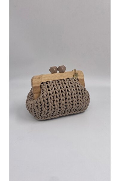 Neha Ahşap burslu deri çanta
