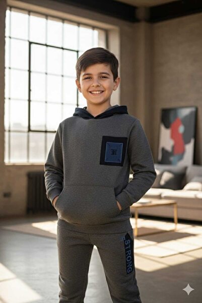 Yağmur Giyim HAYALIMKIDS Σετ Φόρμας με Κουκούλα για Αγόρια 2 Ιμάντων, 11-14 Ε...