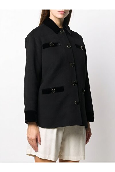 SANDRO Black wool coat