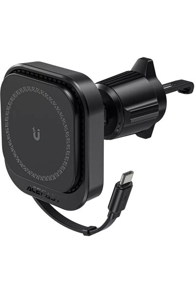 Acefast Suport pentru Masina cu Incarcare Wireless, Cablu Retractabil, Type-C...