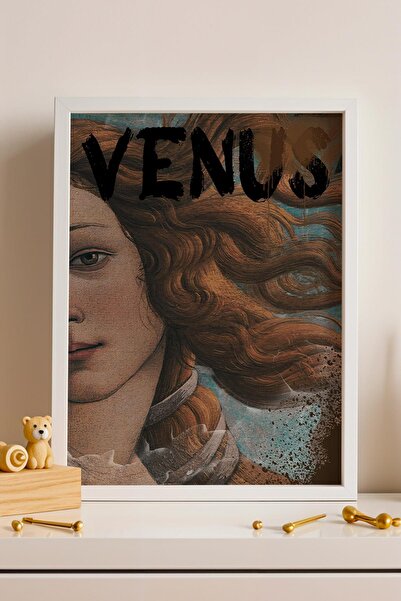Saturn The Birth of Venus Framed Painting Urban Art Venus Painting Modern Caf...