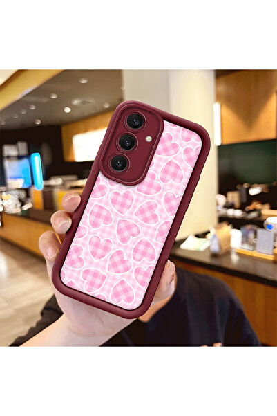 Hontinga حافظة هاتف مقاومة للصدمات من مادة السيليكون بنمط قلب متوافقة مع هاتف...