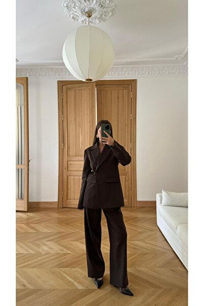 FMN Collection Double Button Closure Medium Size Lined Palazzo Wide Leg Pants...