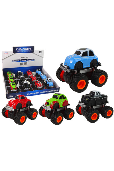 Three top online Mașină metalică cu roți mari, diverse modele, HXHG08