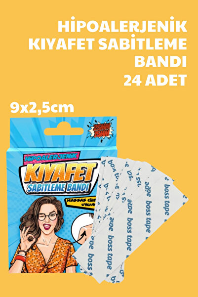 Nandy Home 24 Adet Hipoalerjenik Kıyafet Sabitleme Bandı - 9x2,5cm