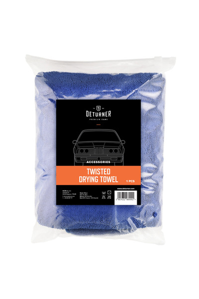Deturner Twisted Drying Towel 90*70cm - Prosop Profesional Uscare Auto Fara Urme - 600 GSM