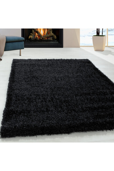 Talis Λαμπερό χαλί μαύρο 80x150 cm