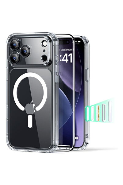 ESR CARCASĂ HIBRIDĂ CLASICĂ CU MAGSAFE ȘI STICLĂ TĂMURĂ PENTRU IPHONE 17 PRO ...