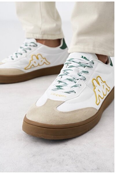 Kappa Santiago Unisex White Green Sneaker