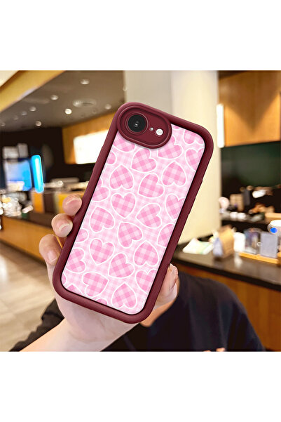 Hontinga حافظة هاتف من السيليكون بنمط قلب مقاومة للصدمات متوافقة مع هاتف iPho...