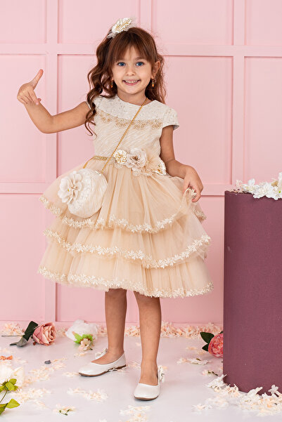 SÜSLÜ PİNK KİDS Girl's Tulle Dress