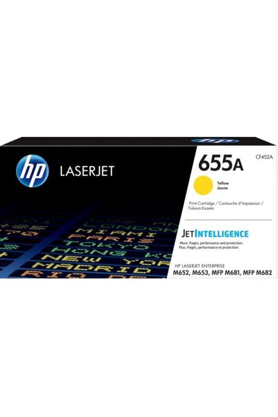 HP Toner galben original, nr. 655A, pentru Laserjet Enterprise M652/M653/M681...