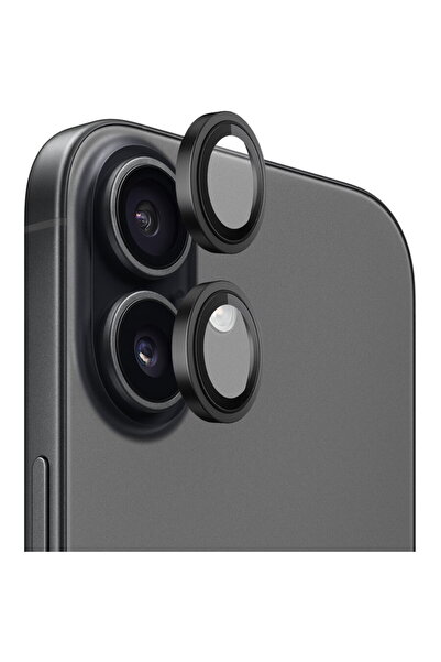 Other Folie pentru iPhone 17 - Blueo Original Metal Frame Lens Glass - Black