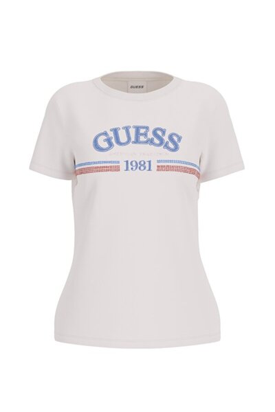 Guess Tricou cu logo din bumbac, cu croială normală, cu gât crew V6RI16I3Z14 ...
