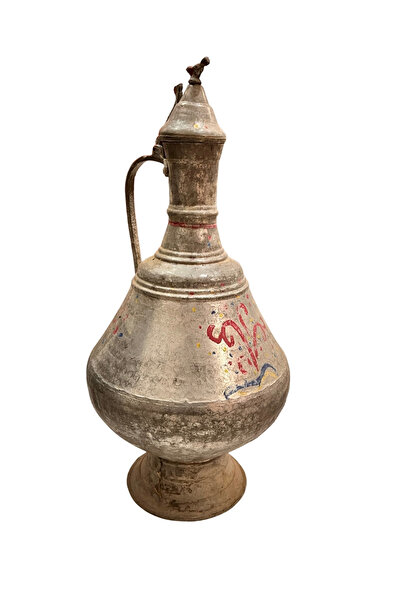 Taşhan Çarşı Antika Afyon Güğümü - El İşçiliği Döveme Bakır Su Güğümü - Nadir...