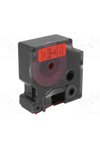 Dymo D1 Label 19 mm x 7 m black to red