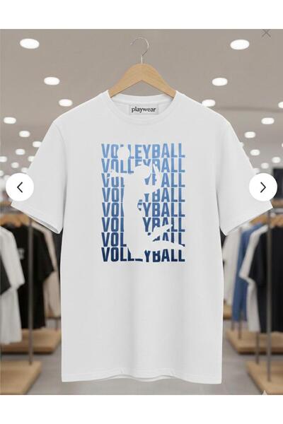 playwear PLAY WEAR Unisex Μπλουζάκι Βόλεϊ με Στάμπα - Μαύρο Μπλουζάκι με Στάμ...