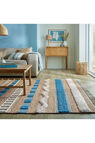 Talis Covor Medina Jute Albastru 120x170 cm, Flair Rugs