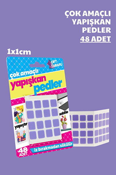 Nandy Home 48 Adet Çok Amaçlı Yapışkan Pedler - 1x1cm
