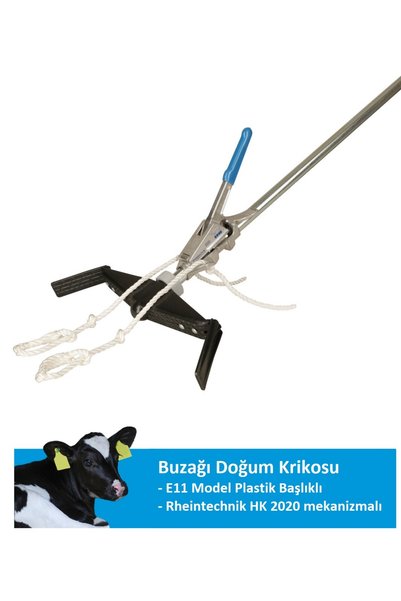 ANADOLUVET Buzağı Doğum Krikosu. E11 Model Rheintechnik Plastik Başlıklı HK 2020 Mekanizmalı