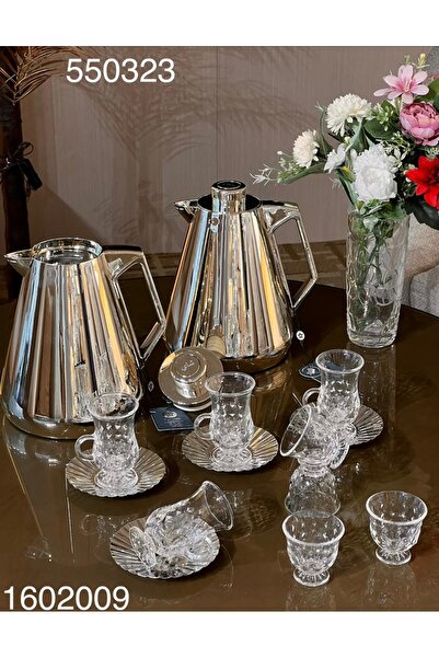 Louvre Louvre Thermos Set (1 liter + 1 liter capacity) with 36-piece Tea and ...