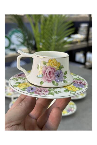 Doğudeko Luxury Porcelain 6-Piece Janson Cup Set