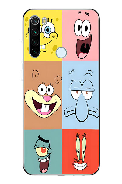 moonset Redmi Note 8 Uyumlu Baskılı Yumuşak Silikon Şeffaf Telefon Kılıfı