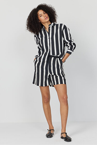 PAULMARK Women's Striped Shorts