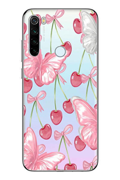 moonset Redmi Note 8 Uyumlu Baskılı Yumuşak Silikon Şeffaf Telefon Kılıfı
