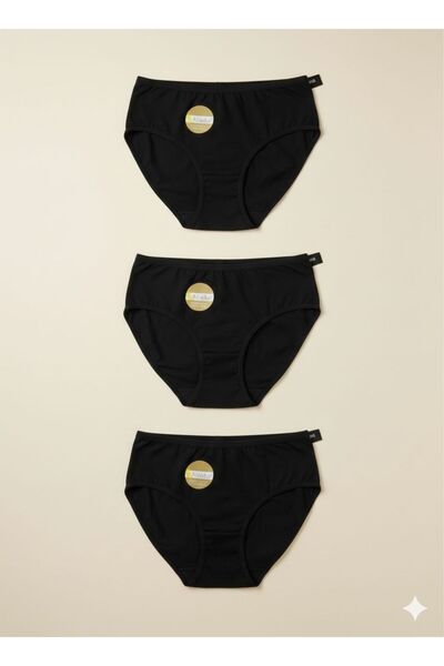 Pimody Women's High Waist Modal 3-Piece Panties Bikini