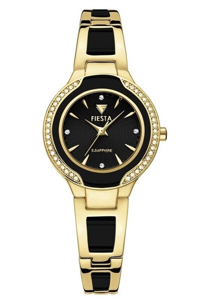 Fiesta ساعة يد نسائية F24102L بحزام معدني