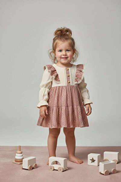 aysskids Casey Holiday Long Sleeve Skirted Special Occasion Girls' Dress