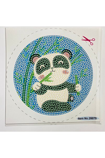 EleganTShoP 5D Beads Goblen Mozaic Tablo Pano 16*16 cm Panda