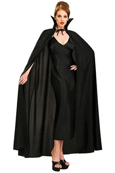 magicool Black Colored Collar Halloween Cloak 120 cm