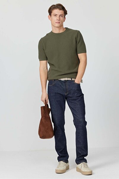 PAULMARK Men's Textured Short Sleeve Knitwear T-Shirt